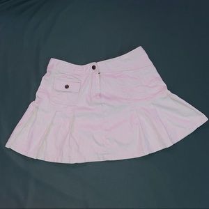 MUDD low-rise white pleated mini skirt